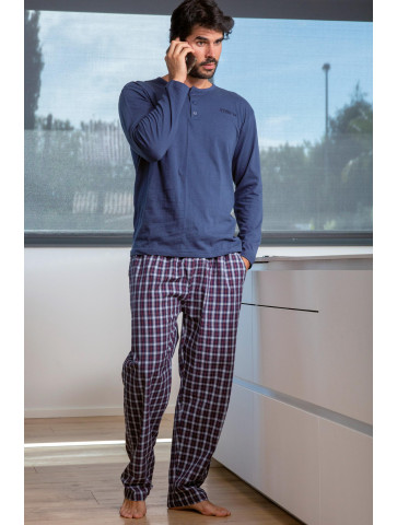 P. HOMBRE COMBINADO TOP. ALGODÓN PANT. V